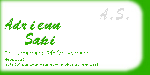 adrienn sapi business card